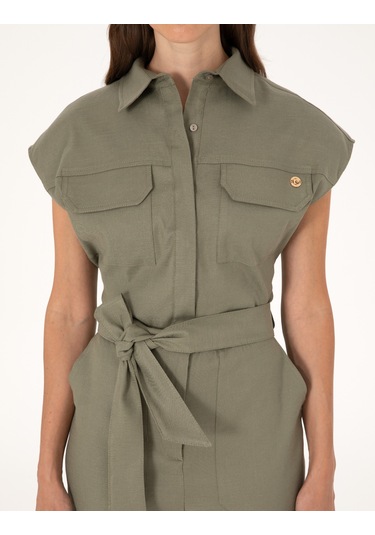 Pierre Cardin Kadın Haki Tulum Dokuma 50301185-vr027 Haki