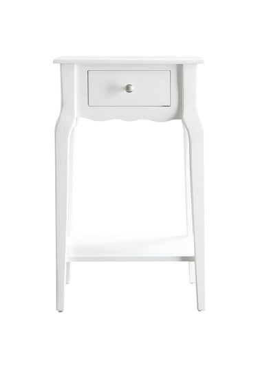 Wooding Masif Beyaz Lake Bonamy Komodin - Yan Sehpa