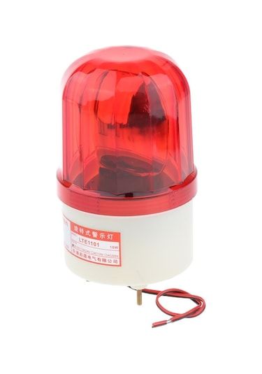 Suntek 12 V Led Dönen Strobe Uyarı Işığı Yuvarlak Sinyal Beacon Flaş Lambası Kırmızı