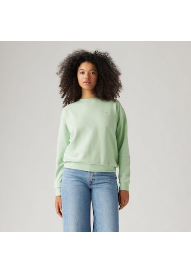 Levi's Kadın Yeşil Yuvarlak Yaka Sweatshirt - 001ty-0005 001