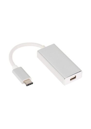 Yaleker Usb-c'den Mini Dp'ye Dönüştürücü - 4k 30hz Video/audio Aktarımı, Alüminyum Kasa, 8cm Uzunluk