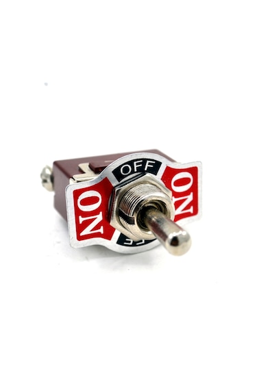 Toggle Switch 1-0-2 Metal Anahtar 3 Pin 12v-220v