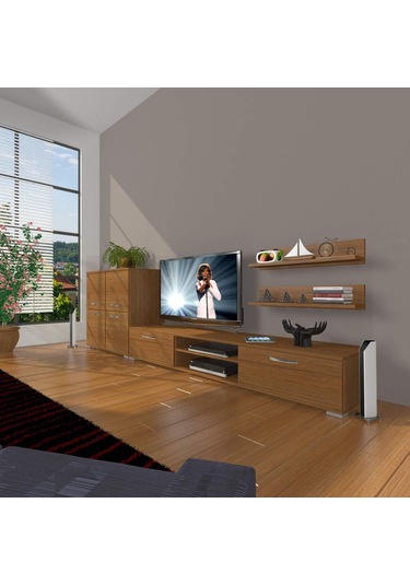 Decoraktiv Eko On Mdf Dvd Tv Ünitesi Tv Sehpası Ceviz