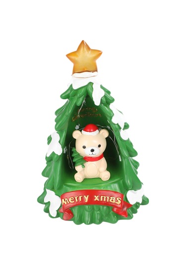 Suntek Işıklı Yılbaşı Süsü Masaüstü Heykeli Oturma Ayı