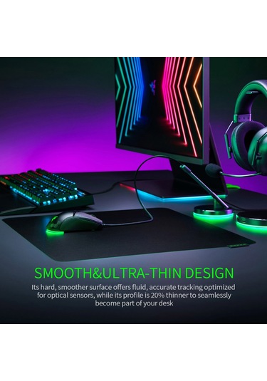 Razer Sphex V3 Mouse Pad Oyun Faresi Matı, Pürüzsüz-s,siyah