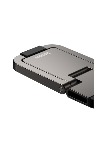 Baseus 2 Adet İnce Dizüstü Bilgisayar Kickstand Masaüstü Dizüstü Isı Dağılımı Standı Tutucu - Koyu Gri