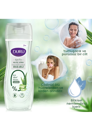 Duru Hydro Pure Aloe Vera Duş Jeli 3 x 450 ML