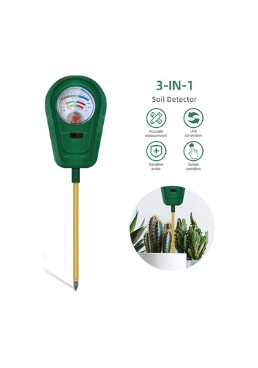 Xiyyadms Toprak Verimlilik, Nem Ve Ph Değeri 3'ü Bir Arada Testerı - Bitki Büyüme İçin Toprak Analiz Cihazı Çok Renkli