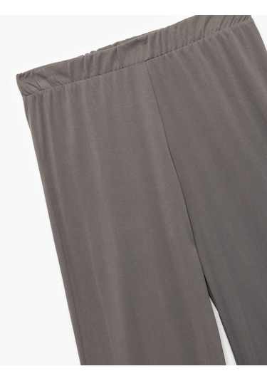 Koton Rahat Kesim Beli Lastikli Modal Pijama Altı Antrasit 6wlk40197mk 939