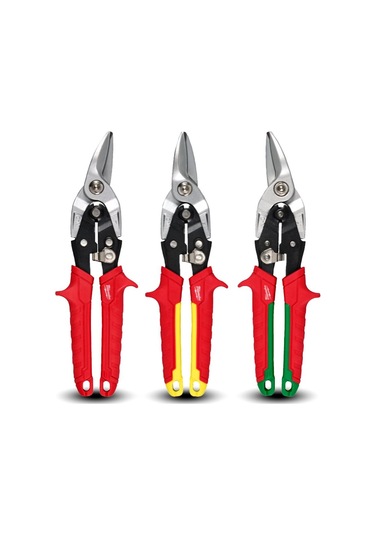 Milwaukee Kaportacı Makası 3'lü Set Sağ-sol-düz 4932499020