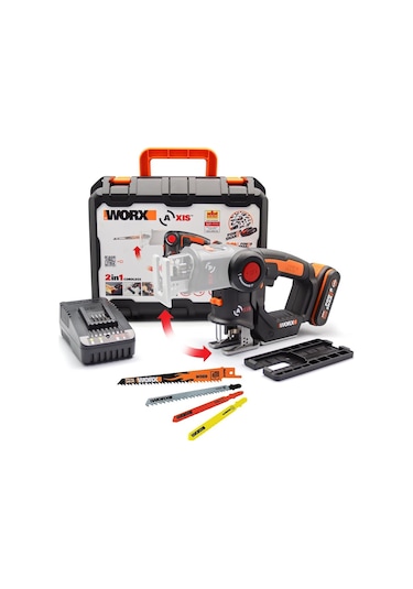 Worx WX550 20 V 2.0 Ah Li-ion Profesyonel Dekupaj ve Tilki Kuyruğu Testere