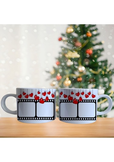 Çiftlere Özel Puzzle Porselen Fincan Takımı 755 Beyaz