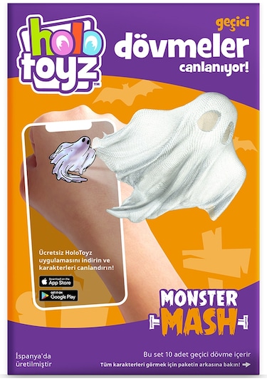 Holotoyz Tattoo Monster Mash Ar Uyumlu Geçici Dövme