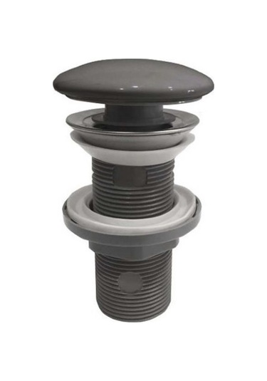 Isvea Bas-aç Sifon Başlığı Taşma Deliksiz Antrasit