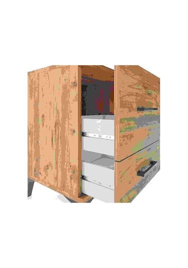 Hyperion Komodin 2 Çekmeceli 44x44x64 Çam-çam Atlas Çam