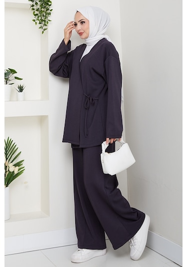 Kimonolu Oysho İkili Takım 1623 - Antrasit Antrasit