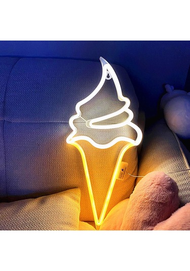 Suntek Magideal Dondurma Neon Burcu Işıkları 8 Menekşe sıcak sarı Sarı