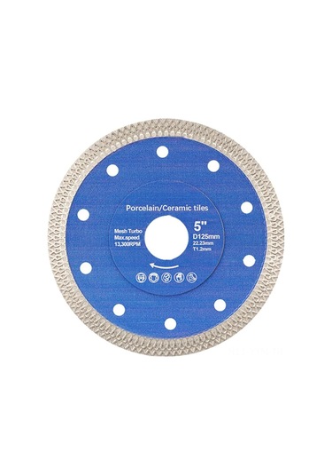 Geeksen 125x22.23 Mm 5 İn&ccedil Dayanıklı Kesici Testere Bı&ccedil Ak - Fayans, Mermer, Granit Ve Taş Malzemeler İ&ccedil İn Hassas Kesim