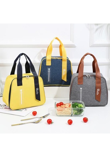 Lacivert Yalıtımlı Soğutucu Çanta Sızdırmaz Yağa Dayanıklı Rahat Taşıma Dış Mekan İçin Yumuşak Piknik Yürüyüş Termal Lacivert