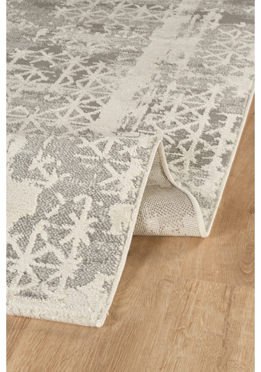 Kaşmir Halı 7/24 Sahara Marta Gri 80x300 CM Salon Mutfak Halısı Kilim