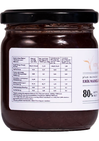 Atiye Laçin Erik Marmelatı 220 G