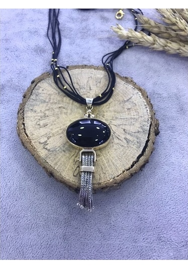 Oniks Taşlı Gümüş Set 925 Ayar Taş (512167420)