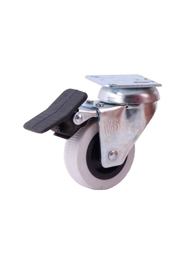 Hts 334 Çift Bilyalı Tablalı Frenli Mobilya Tekeri 50 X 20 334Hts