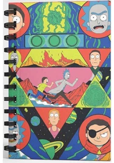 Mabbels Rick And Morty Spiralli Defter Kırmızı Dft-388517