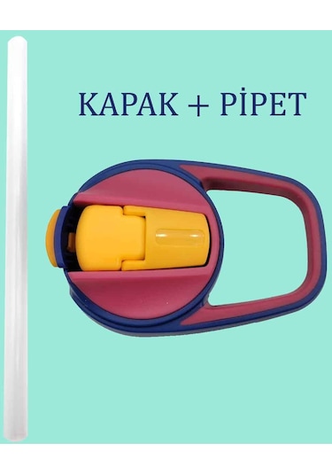Maped 580 ML Ve 430 ML Kırmızı Kapak + Pipet