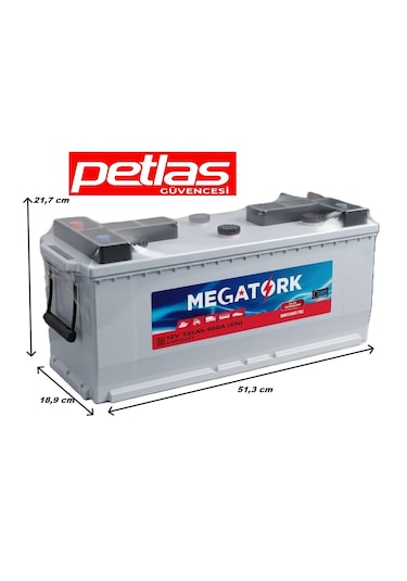 Megatork 12v 135ah 860a Standart Akü