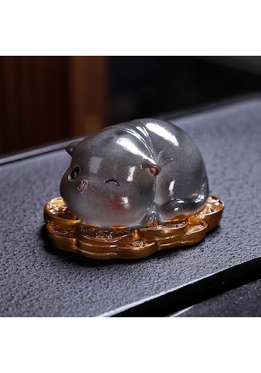 Suntek Magideal Çay Pet Kedi Reçine El Sanatları Kitaplık Masa Stil a