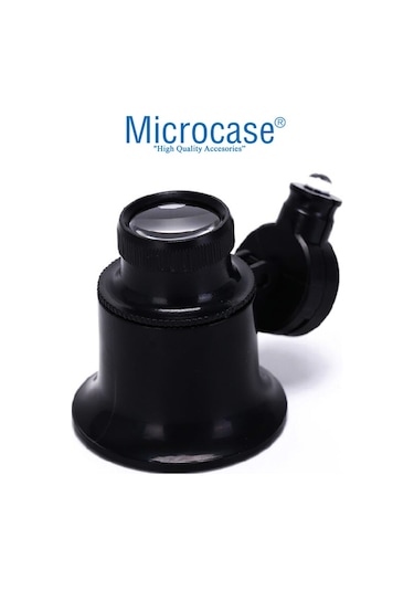 Microcase Saatçi Tamirci Göz Büyüteci 20X Işıklı Siyah - Al2450