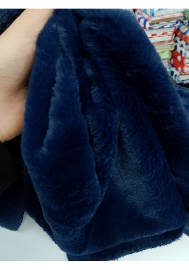 Toskana Peluş Kumaş Gece Mavi
