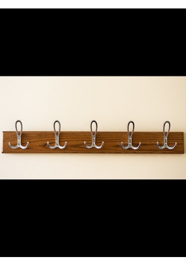 Metal Okyanus Krom Portmanto Askısı Duvar Tipi 3 Lü Krom