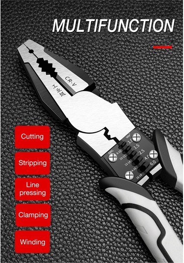 Konesam Endüstriyel Çok Amaçlı Tel Kesme Pensesi - Kaymaz Tutma, Kablo Sıyırma Ve Sıkıştırma Özellikli