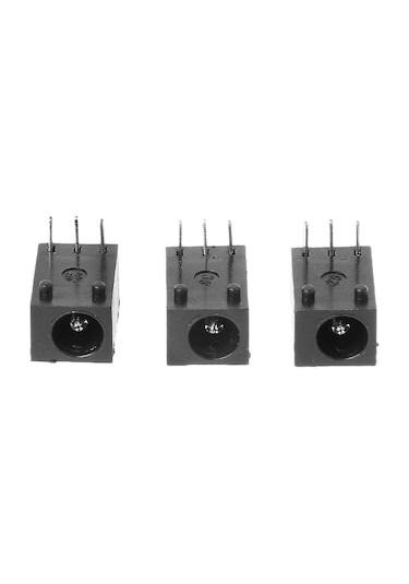 10 Adet Dc-003 3,5x1,3 Mm Dc Güç Fişi 3 Pinli Panel Montaj Konnektörü