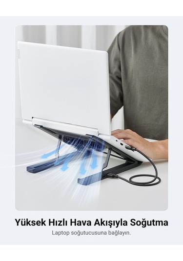 Ugreen Usb-a 3.0 Data Kablosu 1 Metre, Siyah, 10370