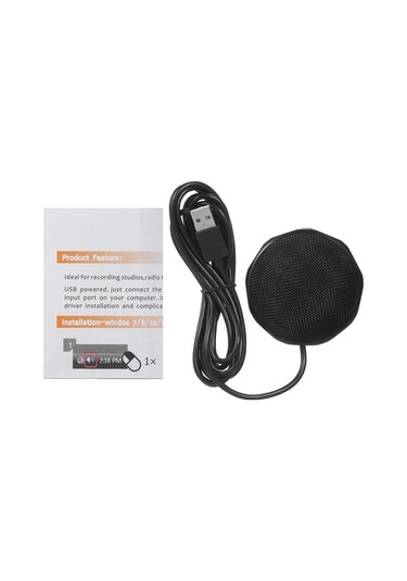 Novahub Usb Taşınabilir 360 Kondenser Mikrofon, Oyun Ve Kayıt Mikrofonu, Masaüstü Mikrofon
