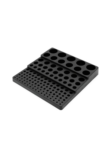 Leasetake Çok İşlevli Matkap Tutucu 131 Delik Alet Tutucu Kutusu Matkap Ucu Saklama Kutusu Siyah Siyah