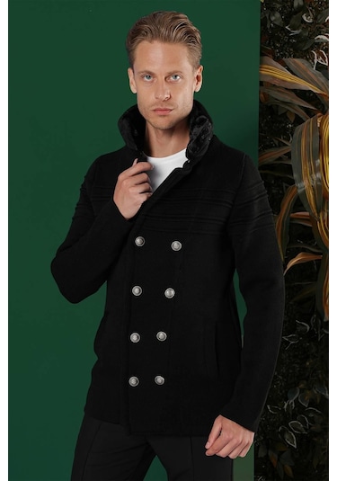 02 Slim Fit Siyah Spor Kaban Siyah