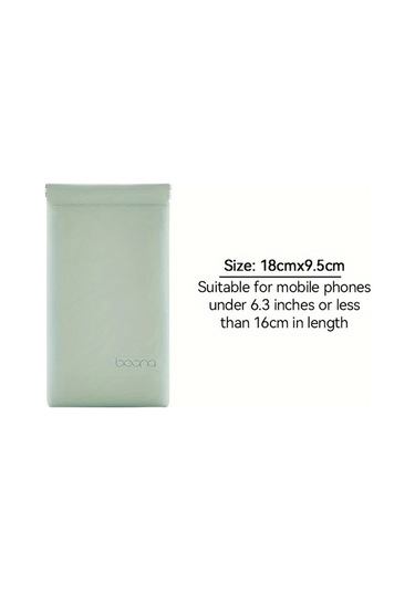 Chuangyinshop Yeşil Suni Deri Telefon Kılıfı Çok Amaçlı Küçük Eşya Cebi Dijital Aksesuar Çantası