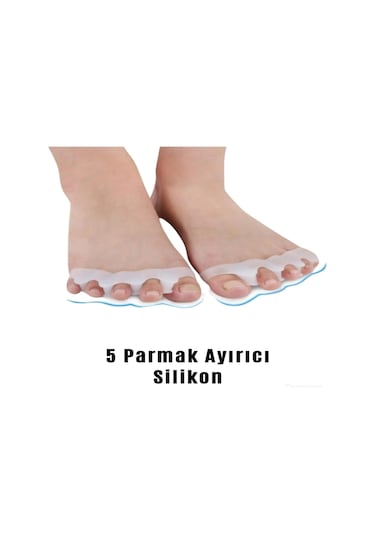 Ozclife 5 Parmak Duzenleyıcı Sılıkon Seperator 1 Çift