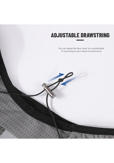 Yuntech01 Outdoor Uv Koruma Bisiklet Maskesi - Nane İpucu Dokusu Nefes Alabilir - Yansıtıcı Kenarlar - Kulağa Asma Tasarım - Unisex Gri Gri
