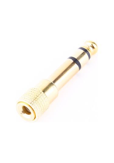 Moveevo Altın 3.5mm Dişi - 6.5mm Erkek Ses Çevirici, Optimal Sinyal Aktarımı, Sağlam Bağlantı, Ev Ve Profesyonel Ses Cihazları İçin