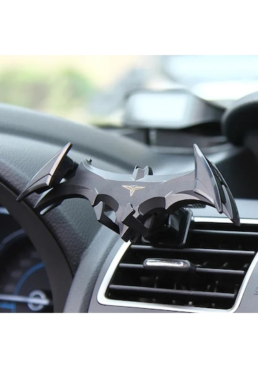 Vıkefon Yarasa Şekilli Araç Telefon Tutucu - 4-6,5 İnç Cihazlar İçin Yerçekimi Tokalı Hava Çıkışı Navigasyon Çerçevesiblack Black