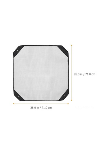 Moveevo Nylon Ağ Desenli Klima Kapağı - Su Geçirmez, Toz Ve Rüzgar Koruyucu, Kolay Kurulum, Siyah 71x71x1cm