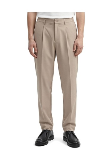 Regular Fit Yüksek Bel Erkek Kumaş Pantolon Gabriel Bej