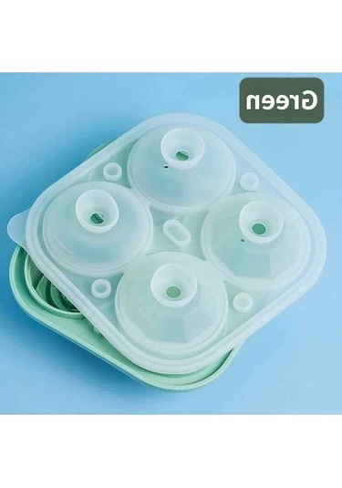 Ganzhoushop Yeşil Viski Topu Küreleri Kalıpları Gül Dondurulmuş Buz Küpleri Ambition 2 Yp Yeşil