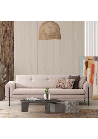 Salda Üçlü Salon&oturma Odası Kanepe - Krem