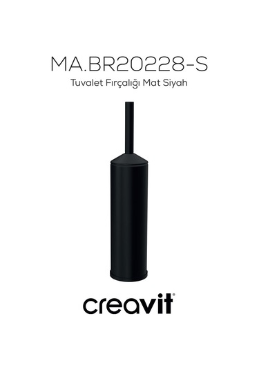 Creavit BR20228-S Royale Tuvalet Fırçalığı Mat Siyah